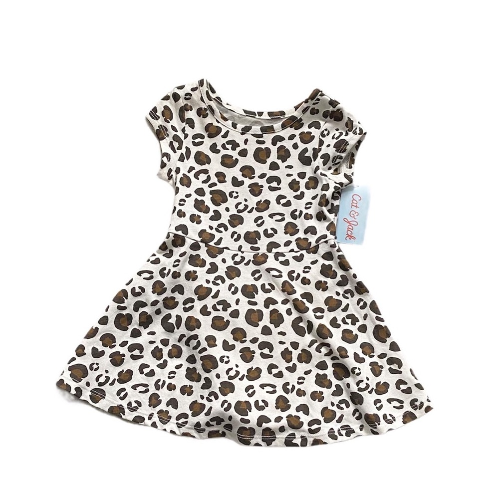 Cat & Jack leopard print dress 18 months NWT